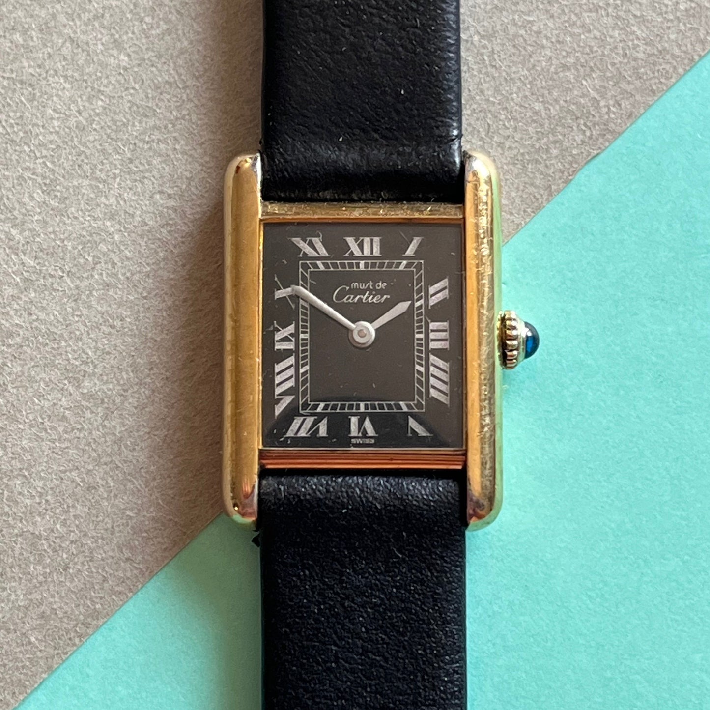 must de Cartier Tank Vermeil Mechanical