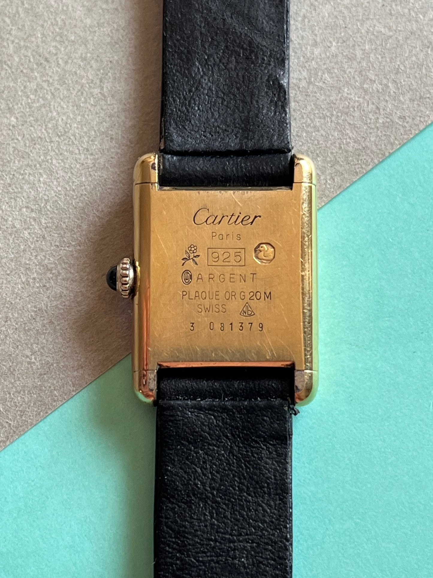 must de Cartier Tank Vermeil Mechanical