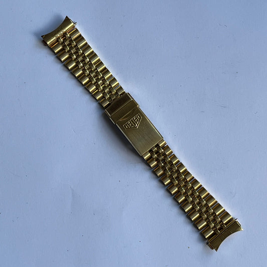 Heuer ref 980.022 Jubilee Bracelet Goldplated 20mm