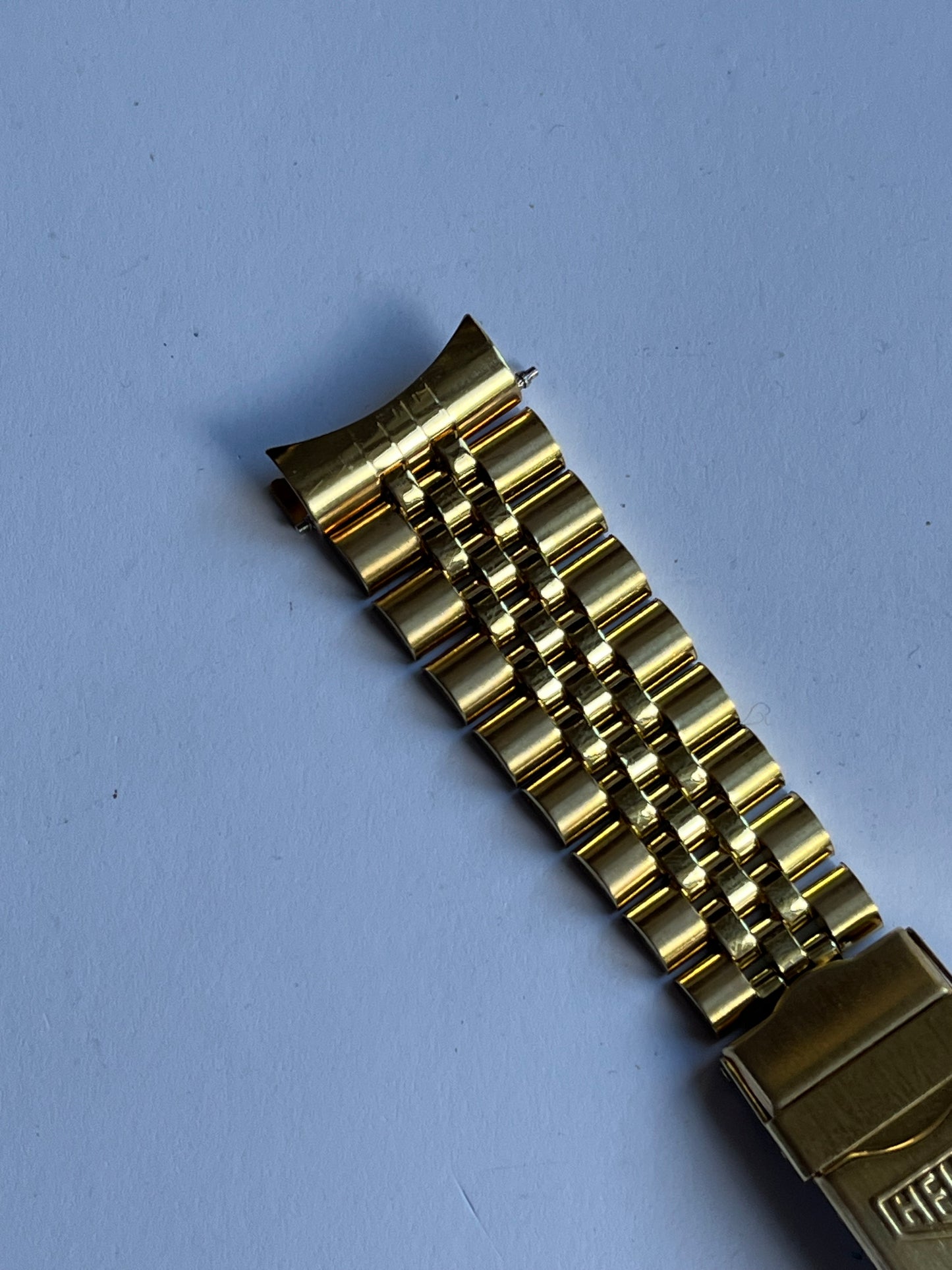 Heuer ref 980.022 Jubilee Bracelet Goldplated 20mm