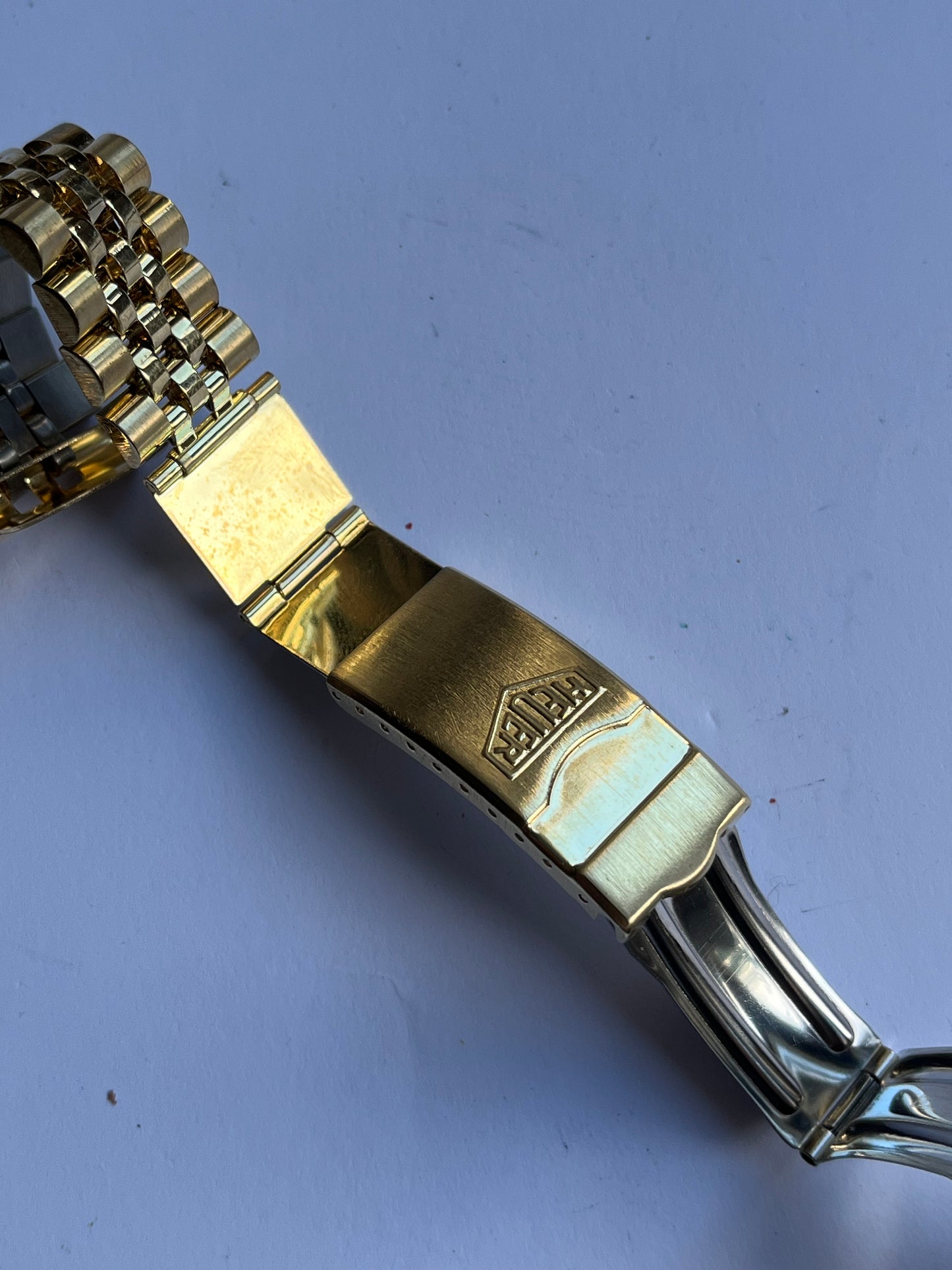 Heuer ref 980.022 Jubilee Bracelet Goldplated 20mm