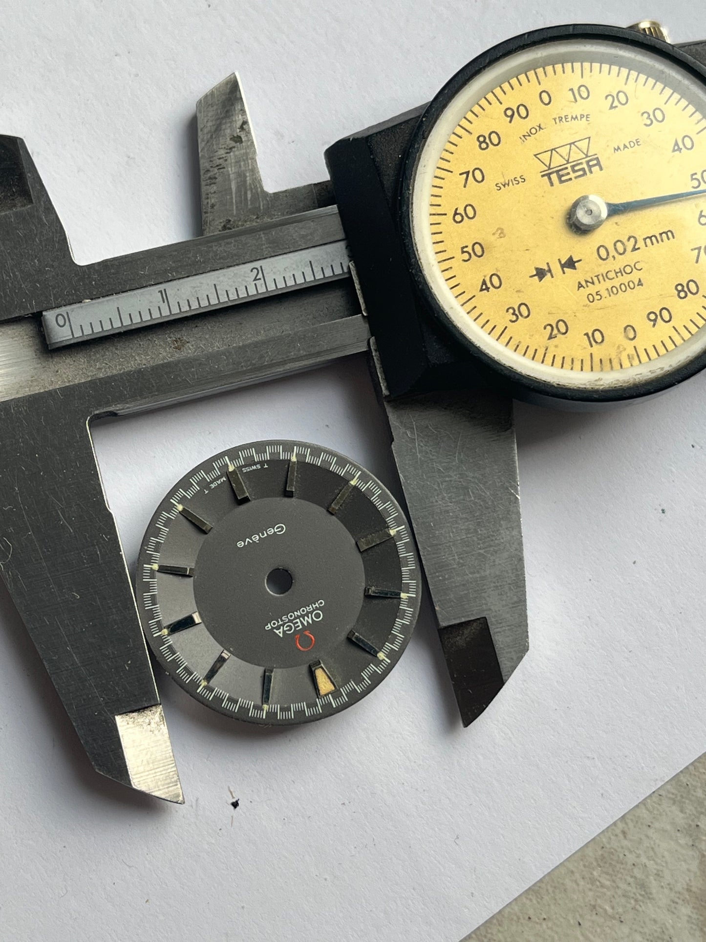 Omega Chronostop Geneve Dial