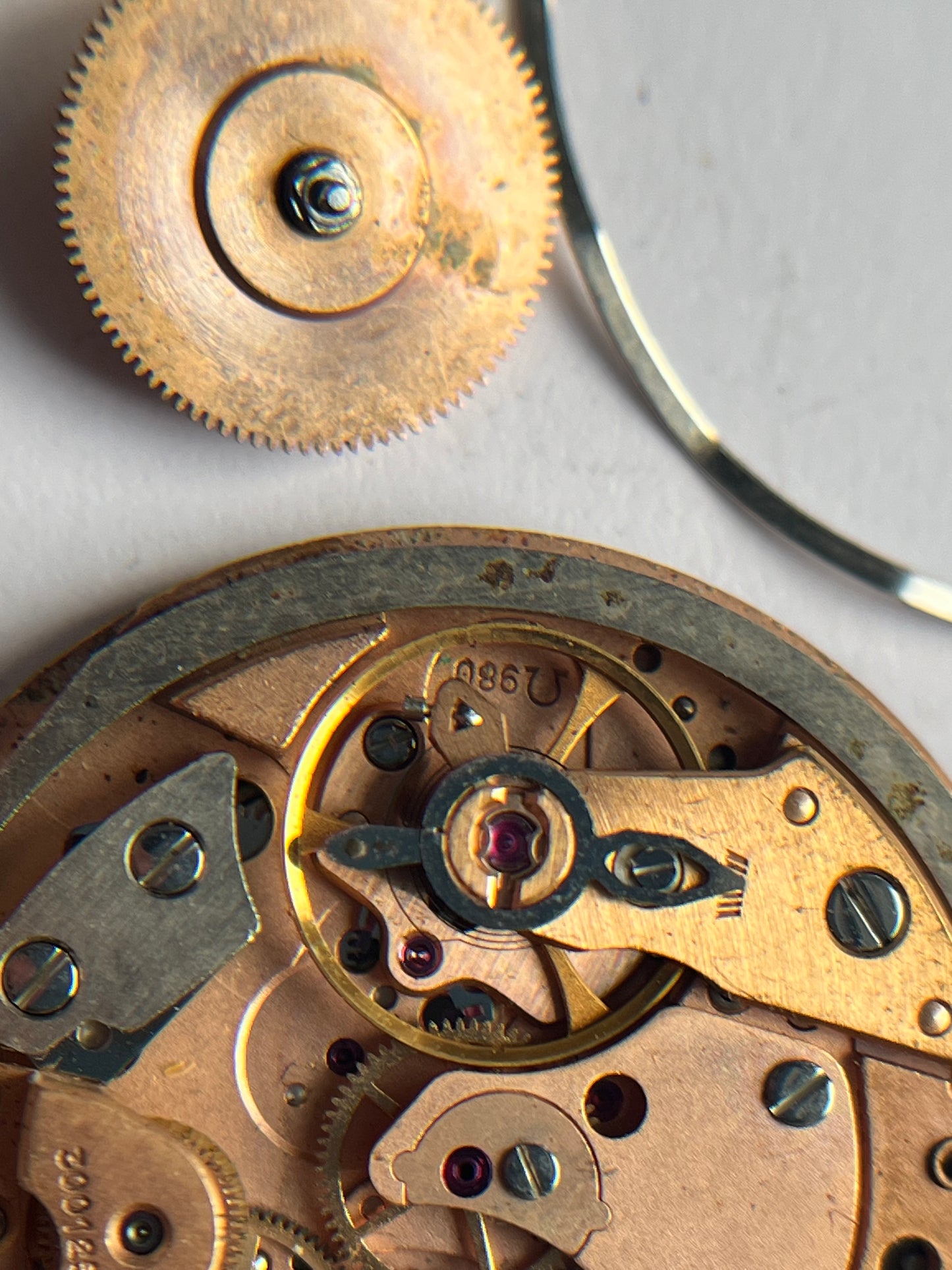 Omega Memomatic Cal 980 Movement for Parts