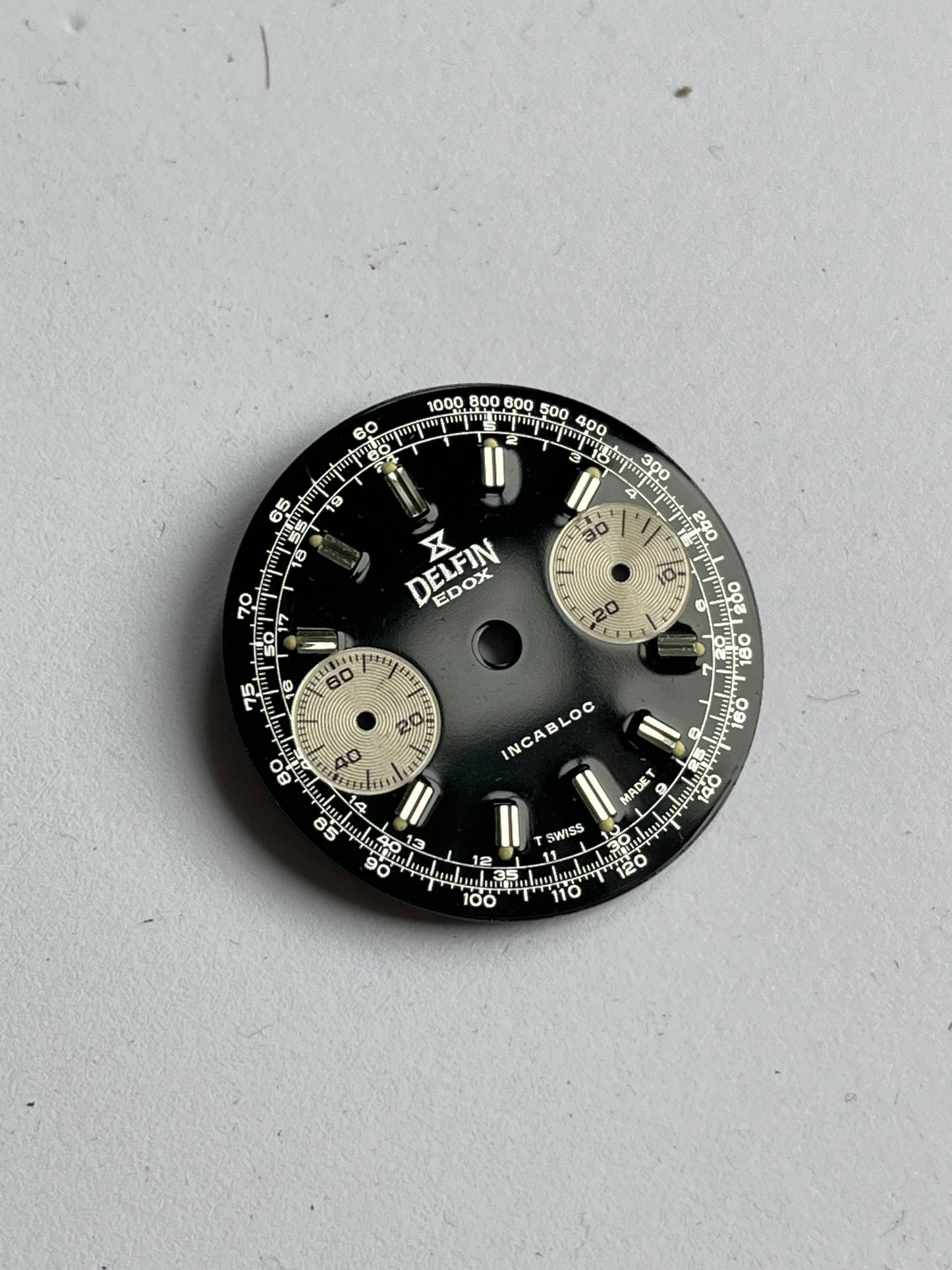 Edox Delfin Valjoux 7733 Dial