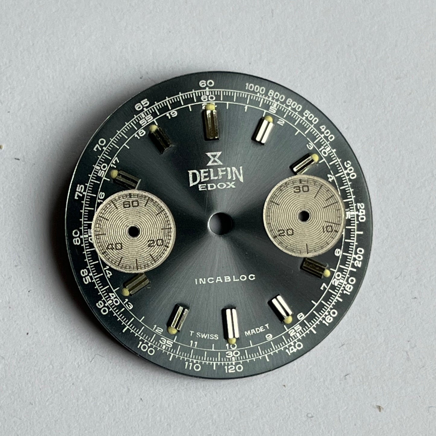 Edox Delfin Valjoux 7733 Dial