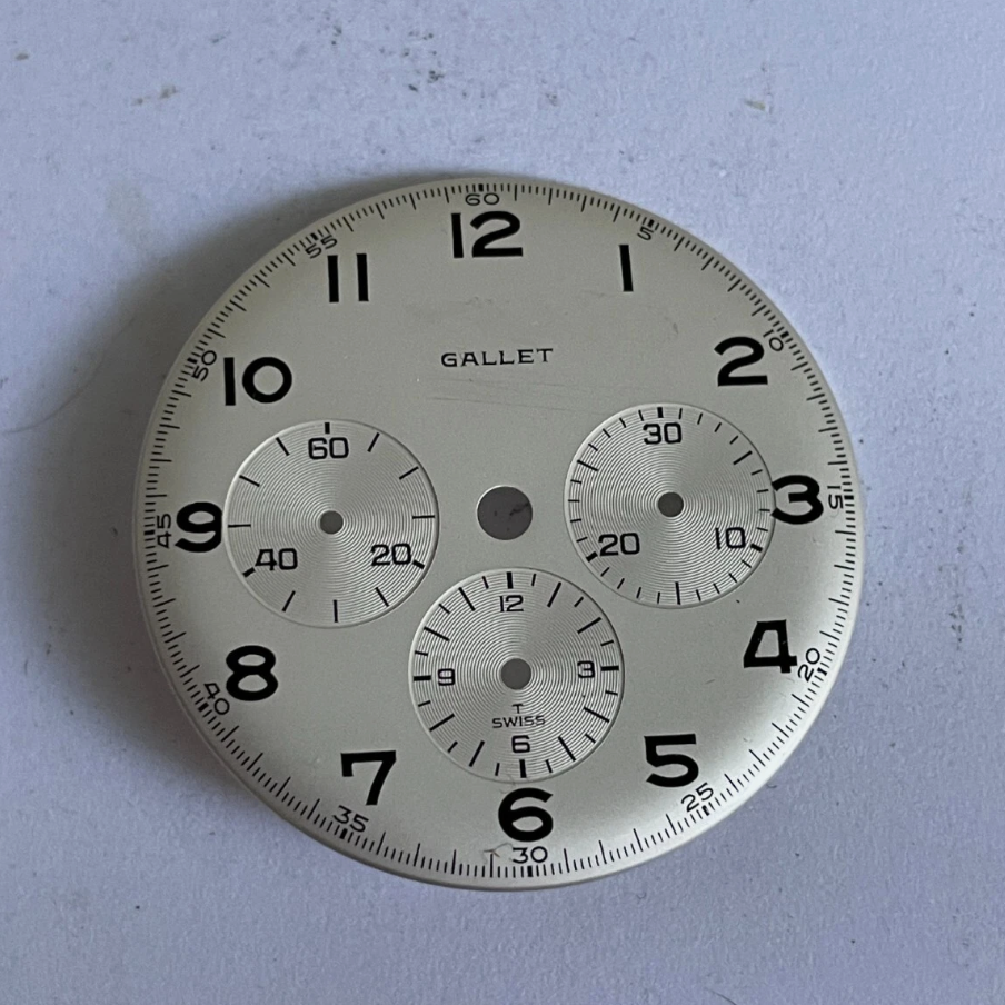 NOS Gallet EP40 Snow White Dial