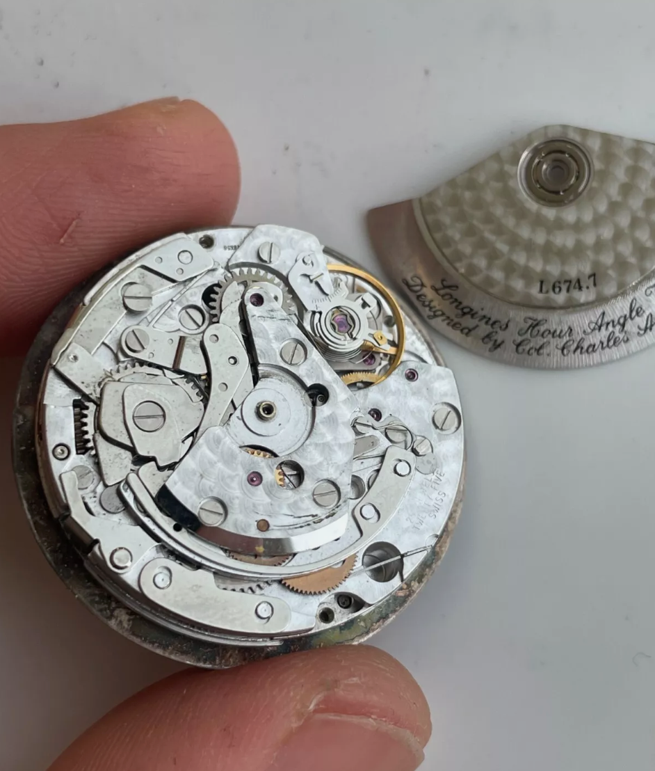 NOS Longines 674.7 Chronograph Movement & Dial