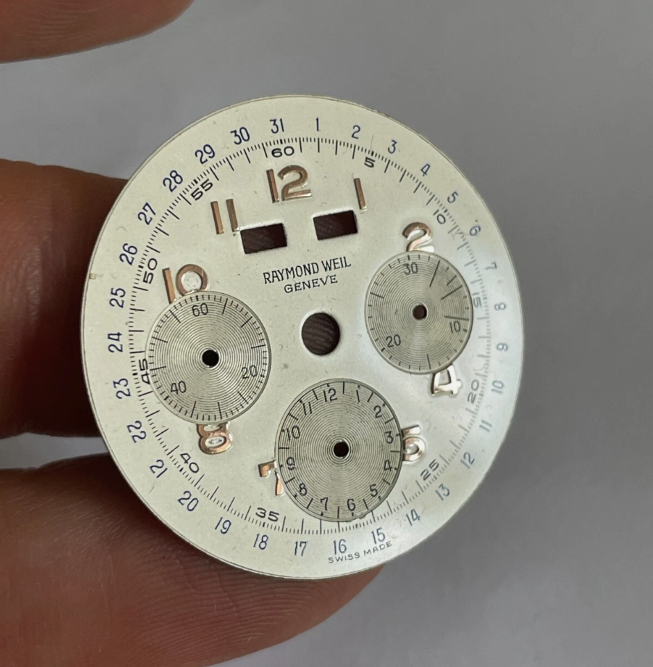 NOS Raymond Weil Valjoux 72c Dial