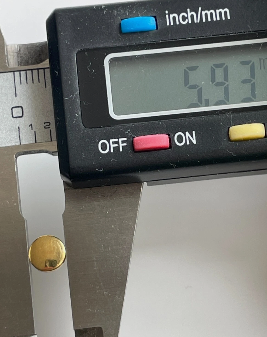 Omega Memomatic Alarm Pusher Goldplated