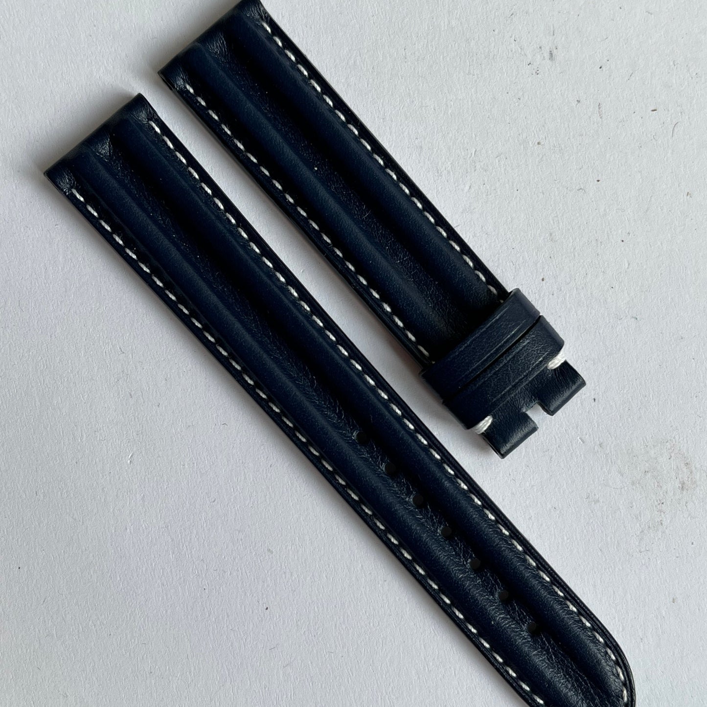 Omega Watch Strap 18mm Blue Calf 97643064