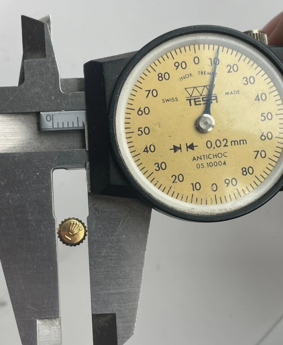 Rolex Yellow Gold Twinlock Crown ø 6.1mm