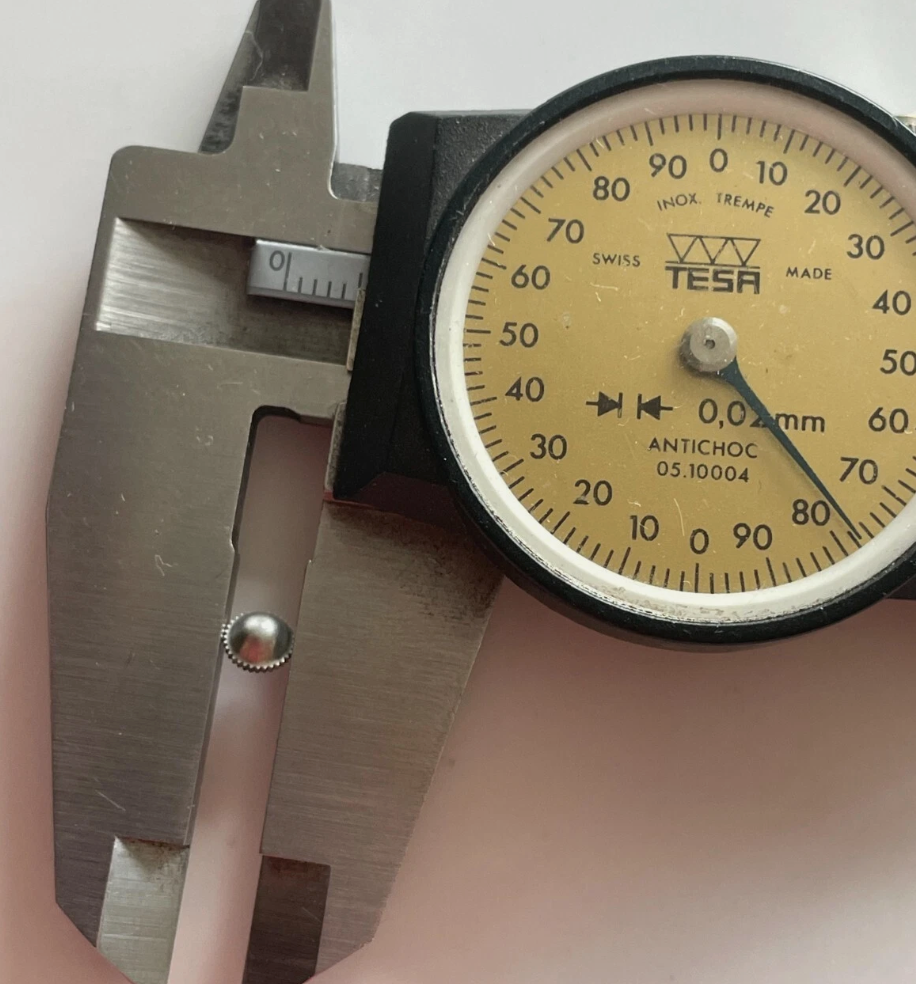 Rolex "Patent Brevet" Nipple Crown Steel ø 4.8mm